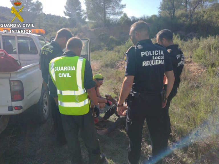 La Guardia Civil y la Policía Local de Requena rescatan a un hombre que llevaba más de 24 horas desaparecido
