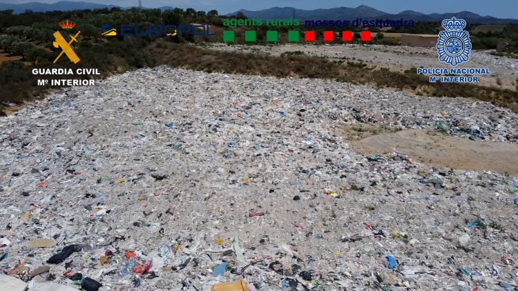 Desarticulada una organización dedicada al tráfico de residuos entre Francia y España